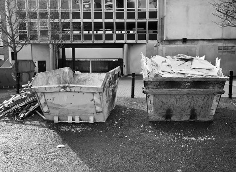 Sorting and removing mixed business waste in a London commercial property