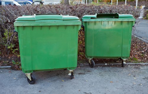 Collection team handling bulky waste in a London street
