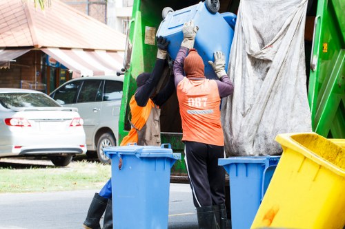 Local junk removal service helping clear a London property