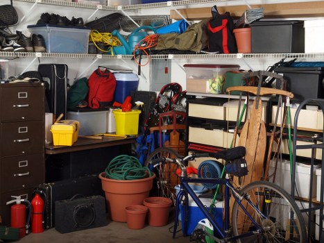Clearing rubbish from a London residential courtyard and walkway