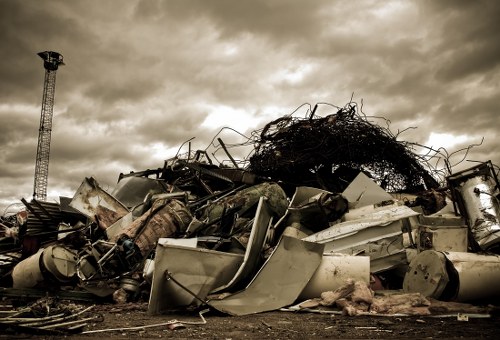 Furniture and appliances cleared from a London home