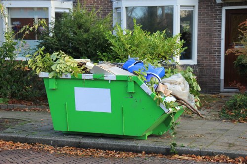Local clearance team handling probate contents in a London home